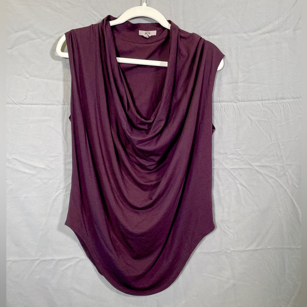 Helmut / Helmut Lang womens drape neck top.